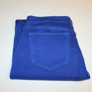 Stylus Roll Cuff Skinny Ankle Jeans Royal Blue